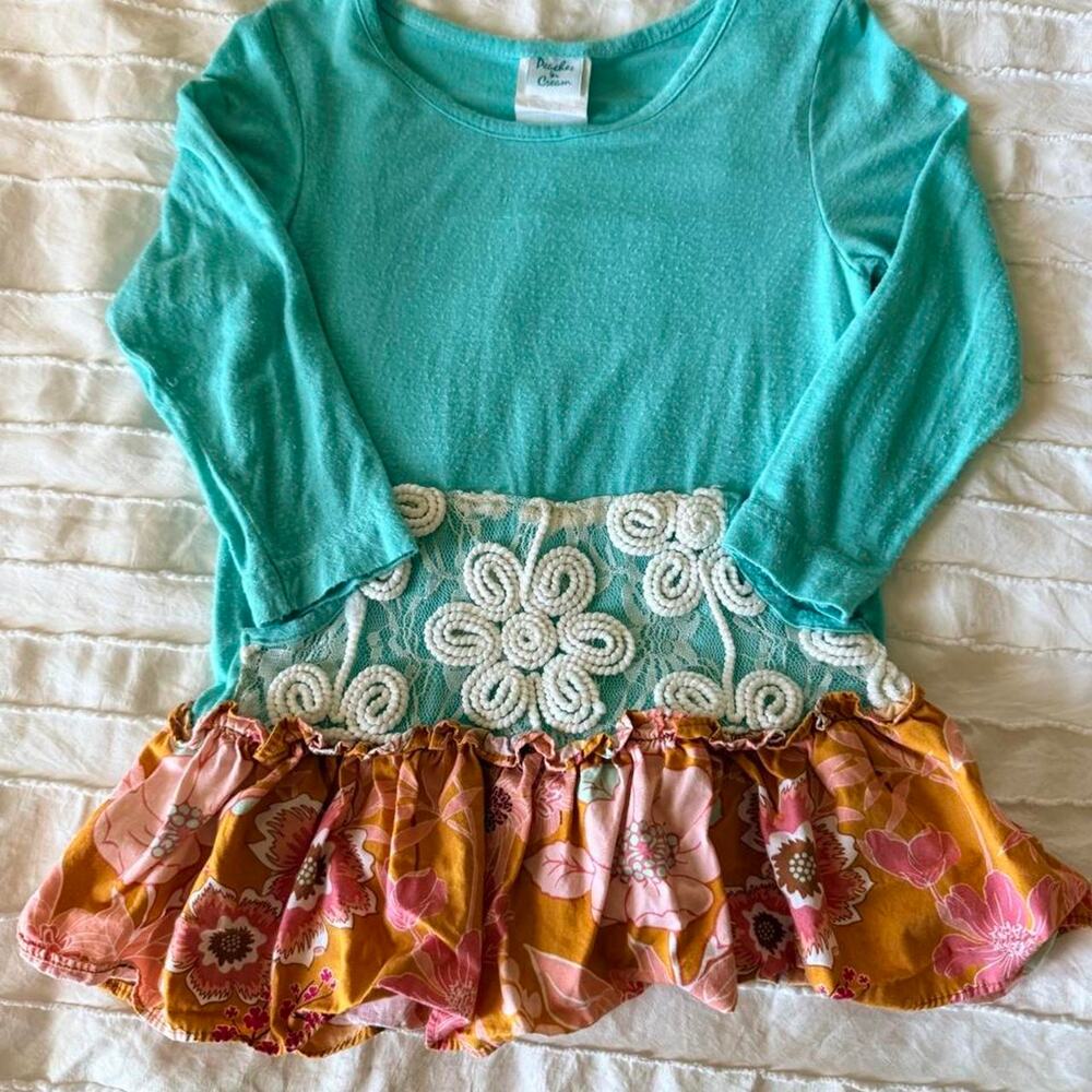 Peaches in cream long sleeve toddler girls shirt
